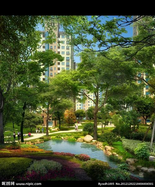 景观效果图小区效果图住宅效果图